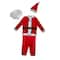 White & Red Santa Claus Men's Plus Size Christmas Costume Set